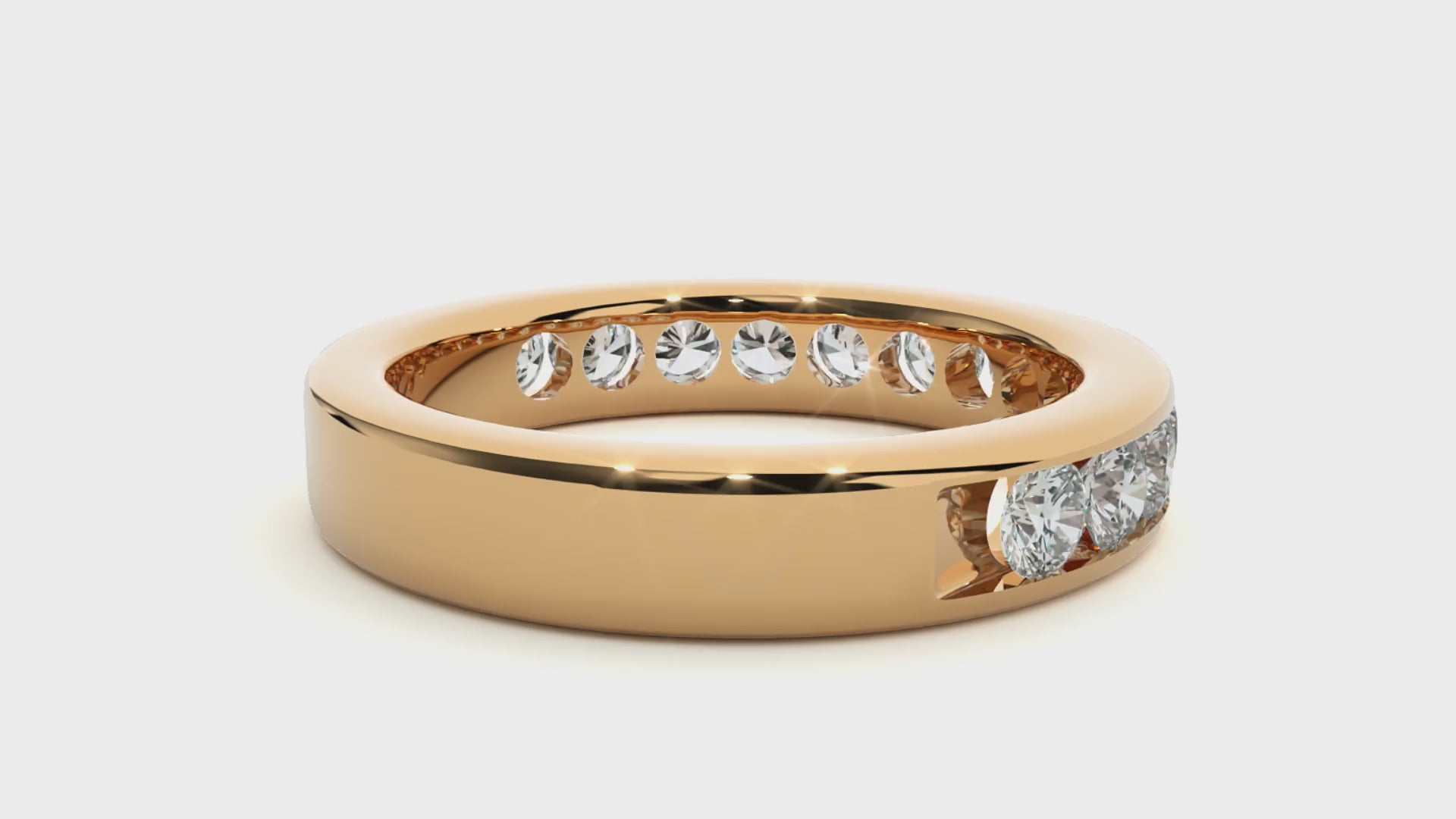 0.96 Carat HI Color VS1 Clarity Diamond Studded Natural Diamond Ring.